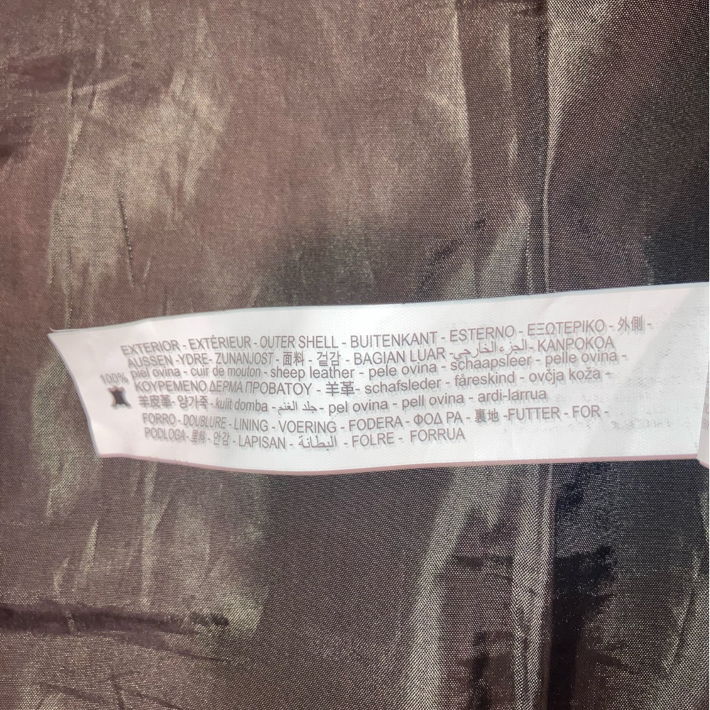 Zara Men’s Leather Bomber Jacket Size M - Picture 8 of 8